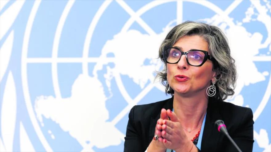 La relatora de la ONU para los territorios palestinos ocupados, Francesca Albanese