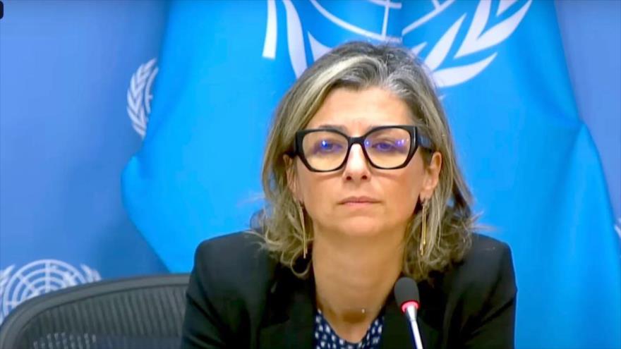 La relatora de la ONU para los territorios palestinos ocupados, Francesca Albanese.