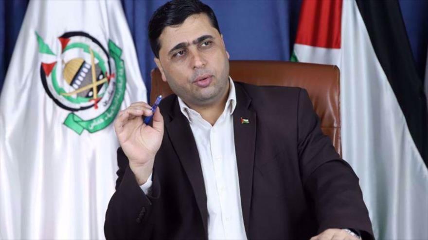 Abdulatif al-Qanu, portavoz del Movimiento de Resistencia Islámica de Palestina (HAMAS).