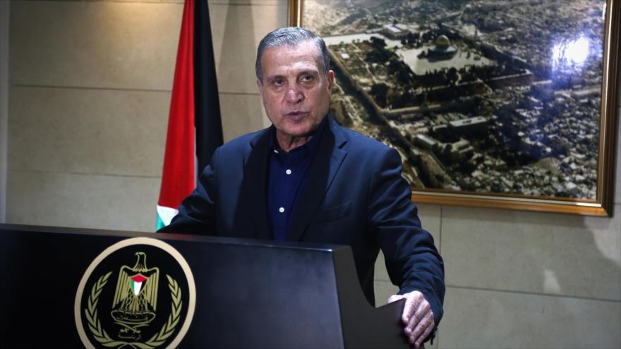 Nabil Abu Rudeina, portavoz oficial de la Presidencia palestina