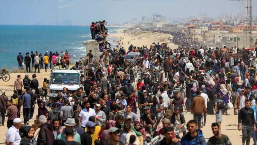 Palestinos desplazados regresan a sus hogares, norte de la Franja de Gaza. (Foto: Reuters)