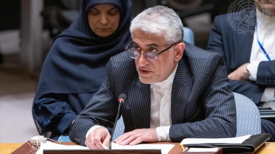 El representante permanente de Irán ante la ONU, Amir Said Iravani, en una reunión del Consejo de Seguridad.