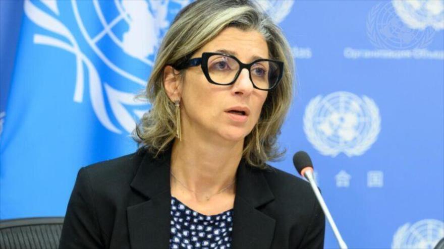 La relatora especial de la ONU para Palestina, Francesca Albanese. 