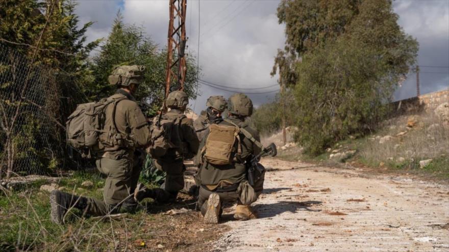 Las tropas de la séptima brigada blindada del ejército israelí operan en el sur del Líbano, 23 de enero de 2025.