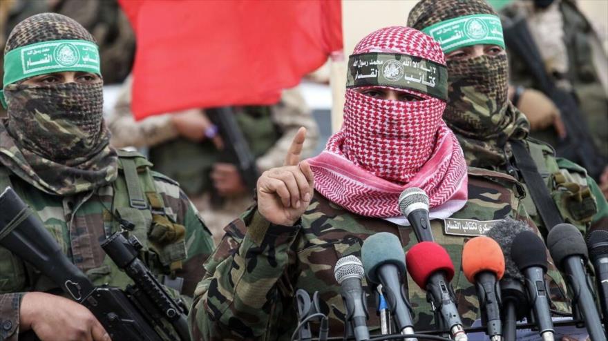 El portavoz de las Brigadas Ezzedin Al-Qassam, el ala militar del Movimiento de Resistencia Islámica de Palestina (HAMAS), Abu Obaida.