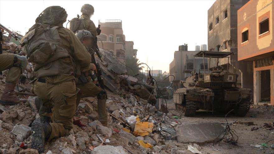 Soldados israelíes en la Franja de Gaza. 