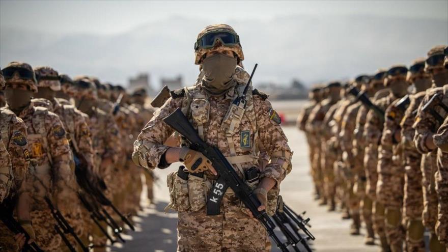 Las fuerzas del Cuerpo de Guardianes de Irán (CGRI), durante un ejercicio.