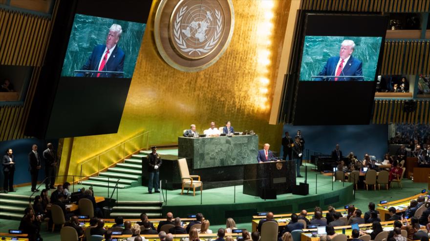 Presidente de EE.UU., Donald Trump, en una reunión de la Asamblea General de la ONU. (Foto: AP)