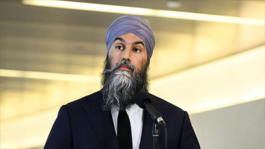 El Líder del Nuevo Partido Democrático (NDP) de Canadá, Jagmeet Singh.