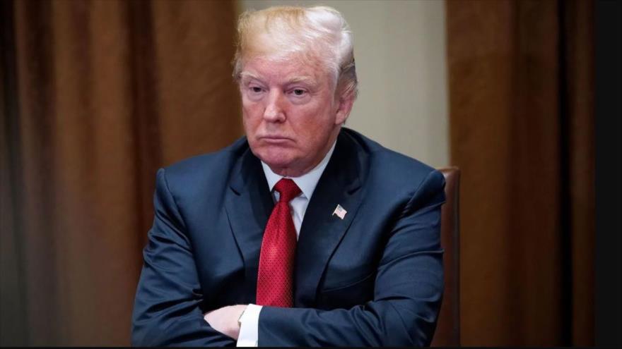 El presidente Donald Trump en la Sala del Gabinete de la Casa Blanca, en Washington D. C.