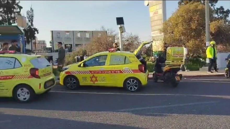 El lugar de una operación contra los israelíes en una carretera en el sur de Haifa, 27 de febrero de 2025.