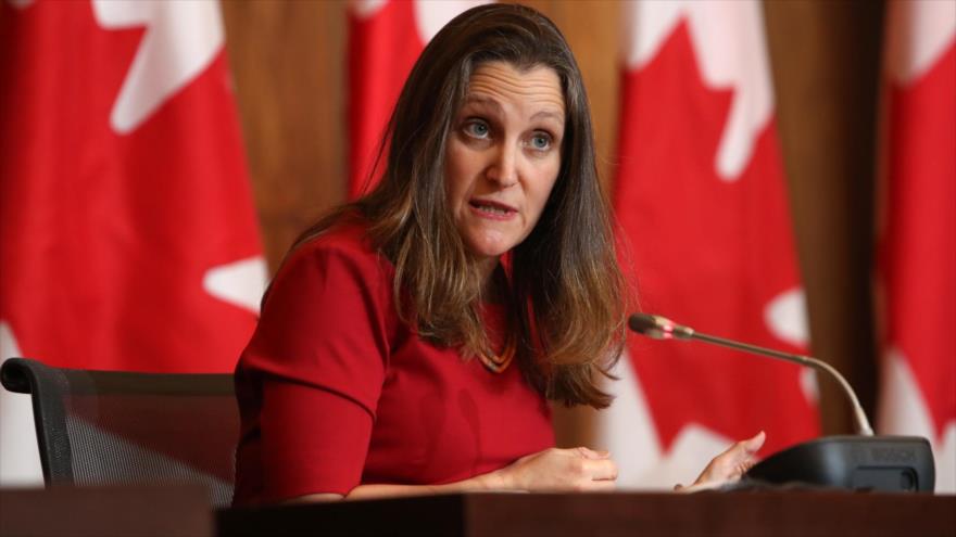 La ex viceprimera ministra canadiense, Chrystia Freeland. 