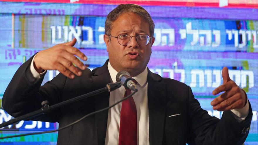 El líder del partido israelí Poder Judío, Itamar Ben-Gvir, habla en Al-Quds (Jerusalén), 30 de octubre de 2022. (Foto: AFP)