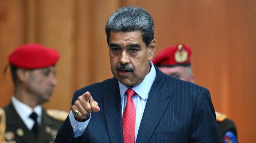 El presidente venezolano Nicolás Maduro en una conferencia de prensa en el Palacio Presidencial de Miraflores en Caracas, 31 de julio de 20254. (Foto: AFP)