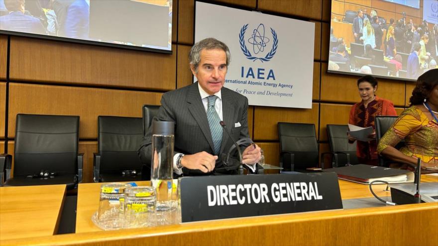 El director general de la AIEA, Rafael Grossi, durante la reunión trimestral de la Junta de Gobernadores en Viena, Austria, 3 de marzo de 2025.