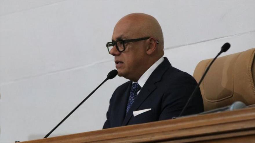  El presidente de la Asamblea Nacional (Parlamento, unicameral) de Venezuela, Jorge Rodríguez.