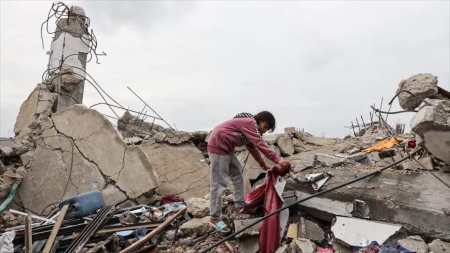 Palestinos luchan por sobrevivir entre las ruinas de sus casas destruidas por ataques israelíes. (Foto: Anadolu)