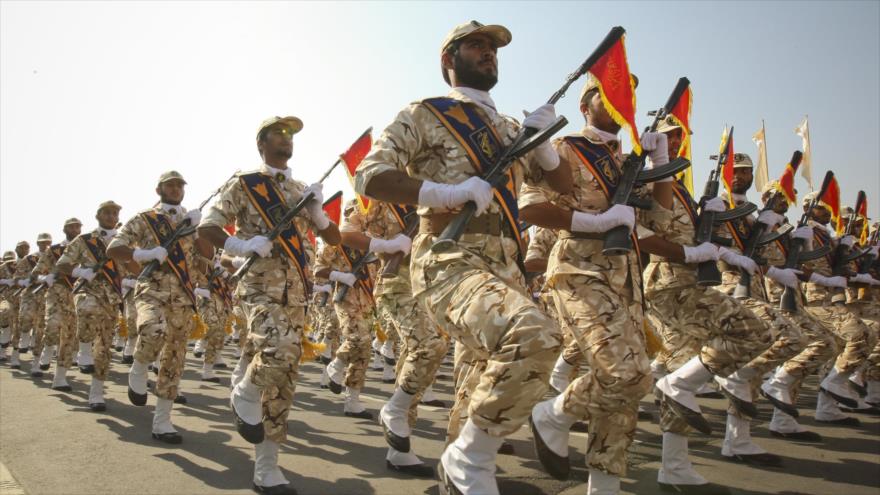 Un desfile militar del Cuerpo de Guardianes de la Revolución Islámica (CGRI) de Irán.