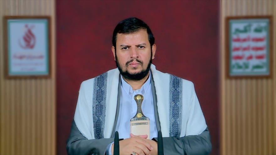 El líder del movimiento popular yemení Ansarolá, Seyed Husein Badreddin al-Houthi, durante un discurso televisado.