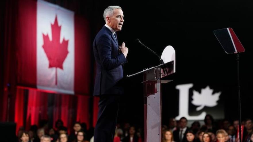 Mark Carney, habla después de ser elegido como el primer ministro de Canadá, en Ottawa, Ontario, 9 de marzo de 2025. (Foto:AP)