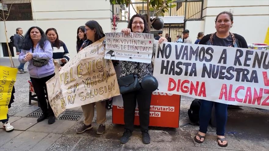 Pobladores en Chile protestan por déficit de viviendas