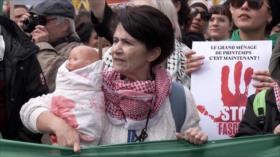 Protestas en apoyo a Palestina en el Reino Unido y Francia