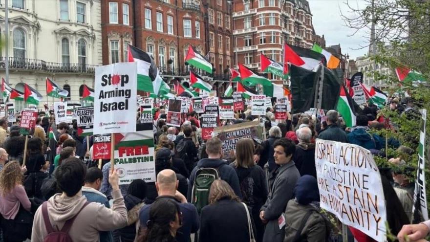 Londres acoge una marcha masiva en apoyo a Palestina