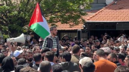 Protestas en Jordania contra apoyo de EEUU a Israel en Gaza