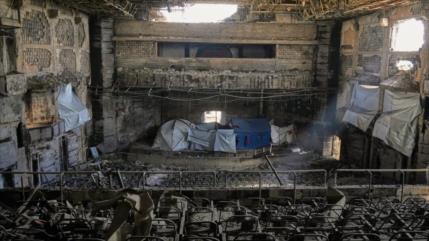 En fotos: Otrora mayor universidad de Gaza se convierte en refugio 