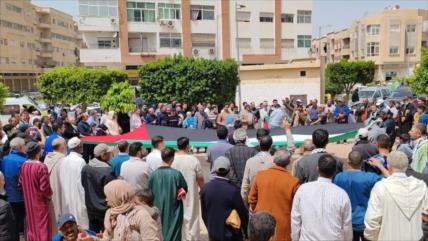 Marroquíes repudian en masa los crímenes de Israel en Gaza