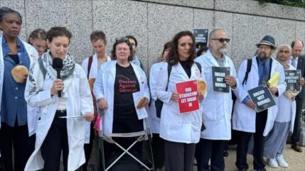 Médicos Contra el Genocidio en EEUU: “¡Dejad que los niños coman!” 