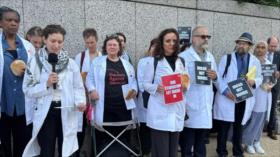 Médicos Contra el Genocidio en EEUU: “¡Dejad que los niños coman!” 