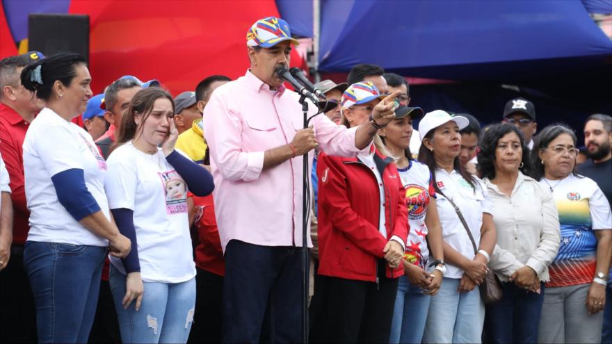 El presidente de Venezuela, Nicolás Maduro, durante una marcha por el Día de los Trabajadores. (Foto: Presidencia de Venezuela)