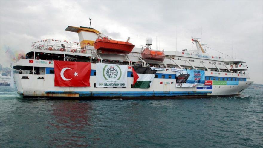 Uno de los barcos que participó en la Flotilla de la Libertad contra el bloqueo a Gaza.