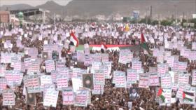 Millones de yemeníes protestan contra guerra israelí en Gaza