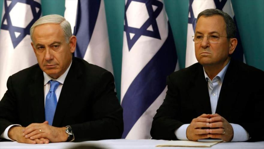 El primer ministro israelí, Benjamín Netanyahu, y el ex primer ministro Ehud Barak