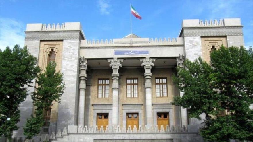 El edificio de la Cancillería iraní en Teherán.