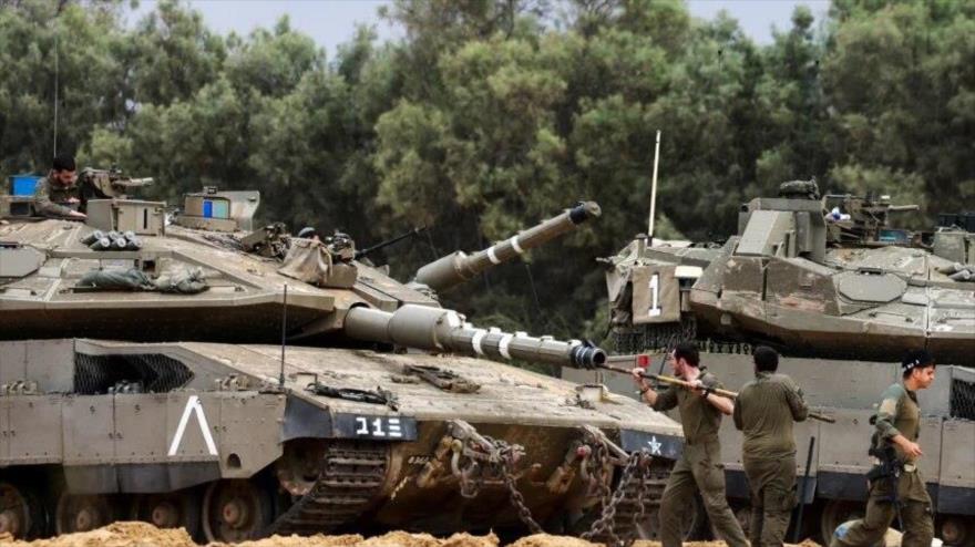 Soldados israelíes, desplegados cerca de la frontera con Gaza, 4 de mayo de 2025. (Foto: AFP)
