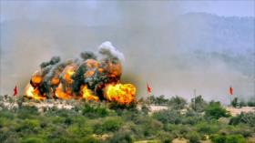 Destrucción en Muzaffarabad después de ataques de India contra Pakistán