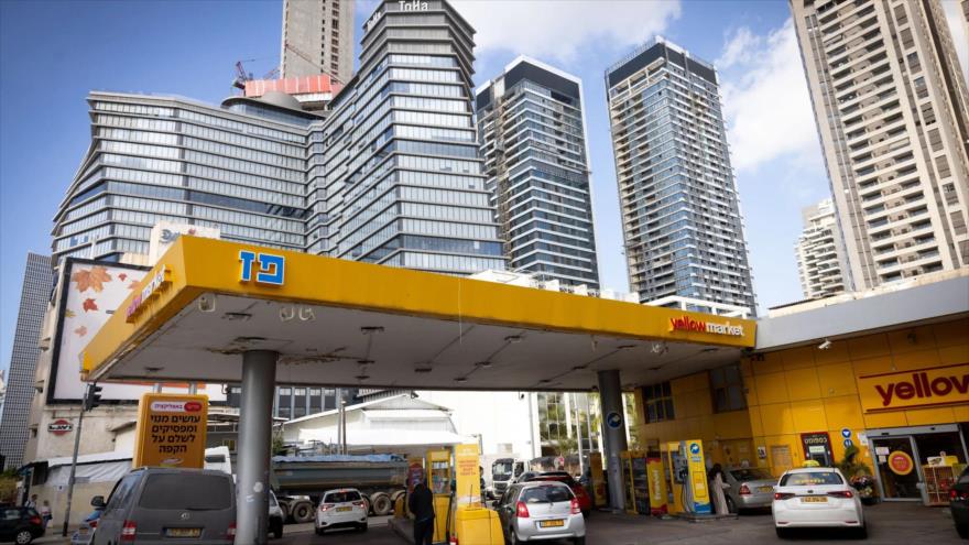 Una gasolinera de la empresa Paz en Tel Aviv, 28 de noviembre de 2024. (Foto: Miriam Alster)