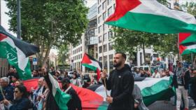 “Alto al genocidio”, gritan los franceses en Marsella en apoyo Gaza