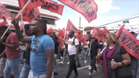 Trabajadores en huelga denuncian la violación de sus derechos en Panamá