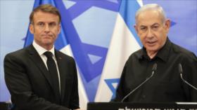 Emmanuel Macron: Acciones de Netanyahu en Gaza son vergonzosas