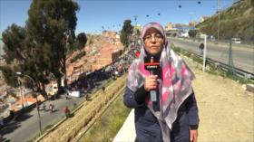 Gran caravana de apoyo a Evo Morales llega a la ciudad de La Paz