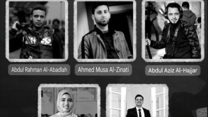 Israel asesina a 5 periodistas en sus ataques a Gaza