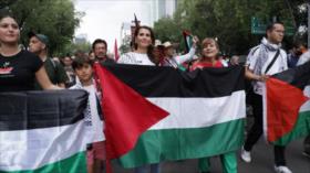Mexicanos marchan para recordar Nakba Palestina y exigir alto al genocidio