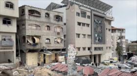 Fuego israelí abrasa almacén de medicinas de hospital Al-Awda