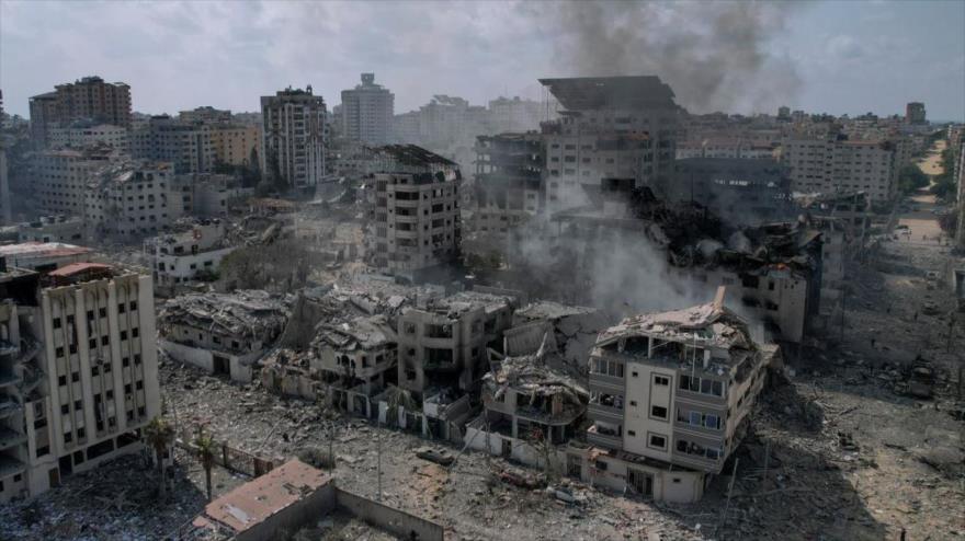 Las ruinas de las casas de los palestinos en Gaza, tras ataque de Israel. 