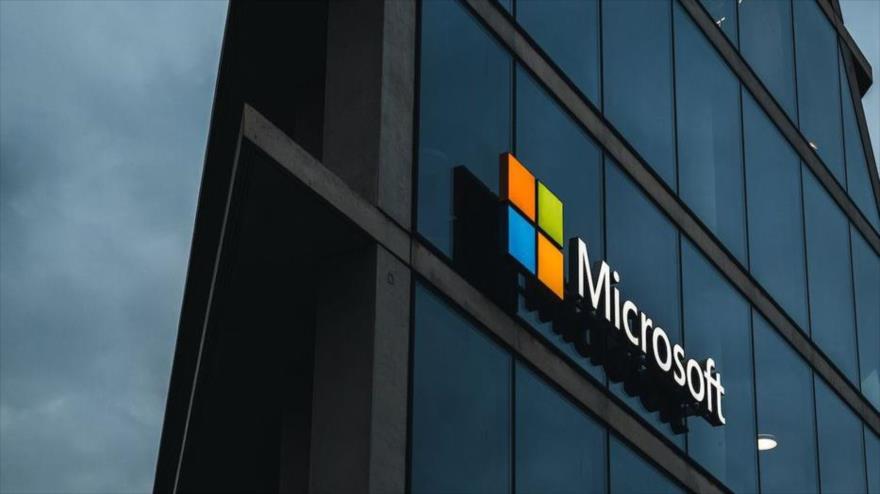 En la imagen, la compañía tecnológica Microsoft.