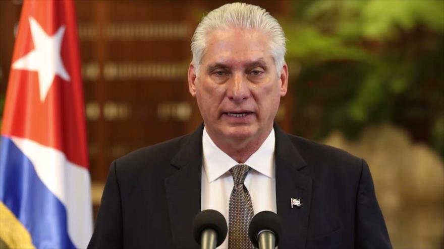 El presidente cubano Miguel Díaz-Canel.